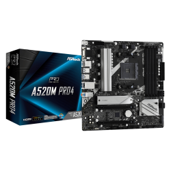 Дънна платка ASROCK A520M PRO4 /AM4