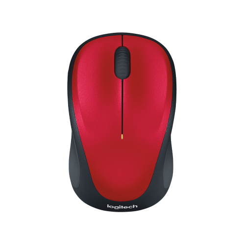 Мишка LOGITECH M235 WL/NB/RED+BLACK